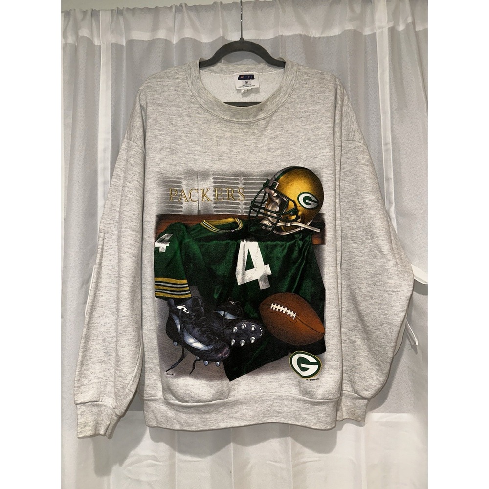 VTG 90s Green Bay Packers 1990s NFL Football Crewneck Sweatshirt‎ Size XL